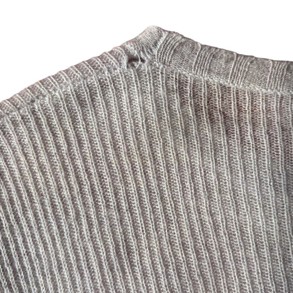 JAMES PERSE Women's Sweater Size 2 Gray 100% Cashmere Tissue Weight Slim Fit - Picture 7 of 8